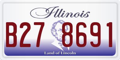 IL license plate B278691