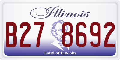 IL license plate B278692