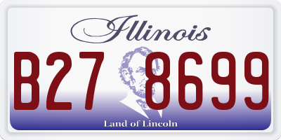 IL license plate B278699