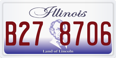 IL license plate B278706