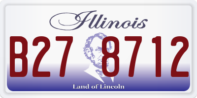 IL license plate B278712