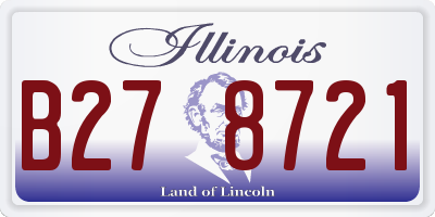 IL license plate B278721