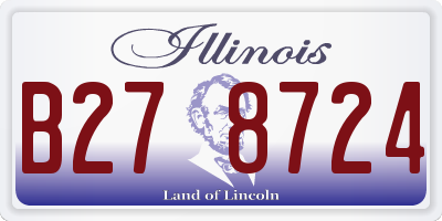 IL license plate B278724