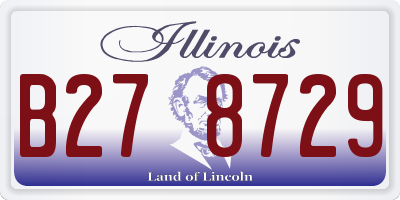 IL license plate B278729