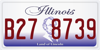 IL license plate B278739