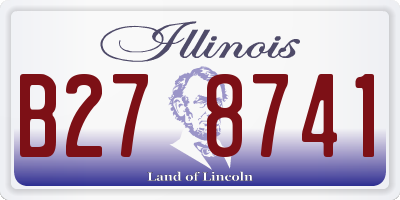 IL license plate B278741