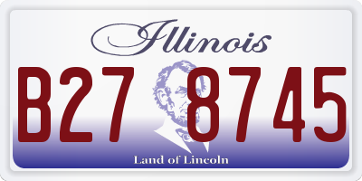 IL license plate B278745