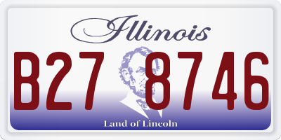 IL license plate B278746