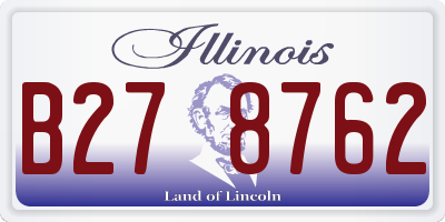IL license plate B278762