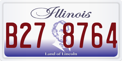 IL license plate B278764