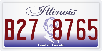 IL license plate B278765
