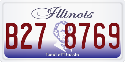IL license plate B278769
