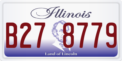 IL license plate B278779