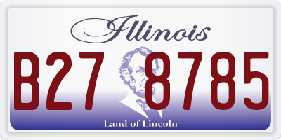 IL license plate B278785