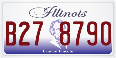 IL license plate B278790
