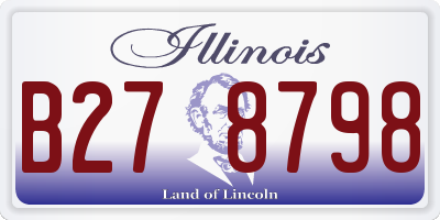 IL license plate B278798
