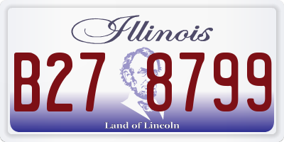 IL license plate B278799