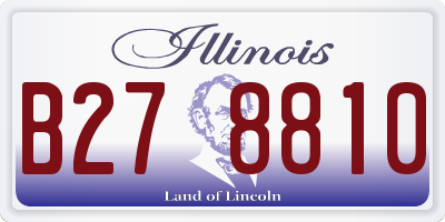 IL license plate B278810