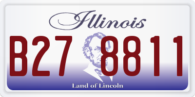 IL license plate B278811