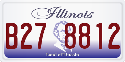 IL license plate B278812