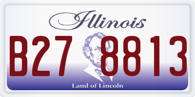 IL license plate B278813