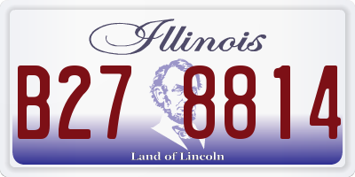 IL license plate B278814