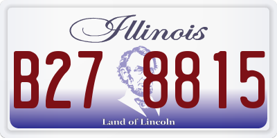 IL license plate B278815