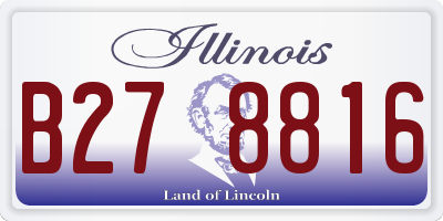IL license plate B278816