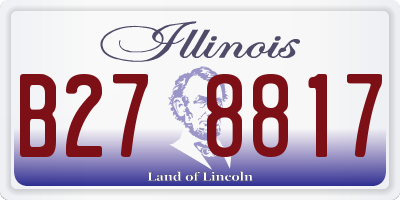 IL license plate B278817