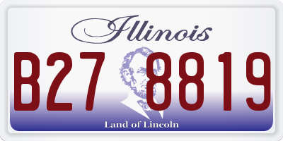 IL license plate B278819