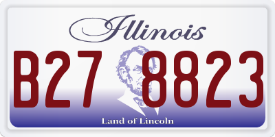 IL license plate B278823