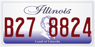 IL license plate B278824