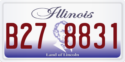 IL license plate B278831