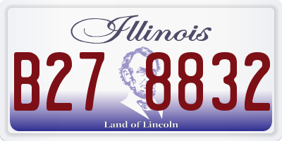 IL license plate B278832