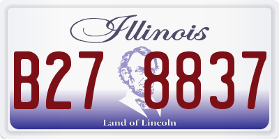IL license plate B278837