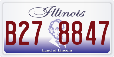 IL license plate B278847