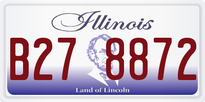 IL license plate B278872