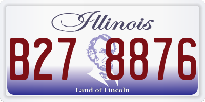 IL license plate B278876