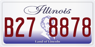 IL license plate B278878
