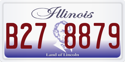 IL license plate B278879
