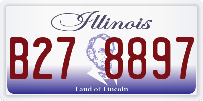 IL license plate B278897