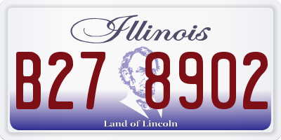 IL license plate B278902