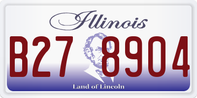 IL license plate B278904