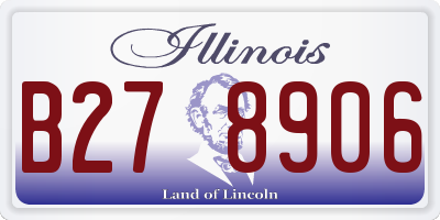 IL license plate B278906