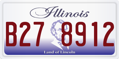 IL license plate B278912