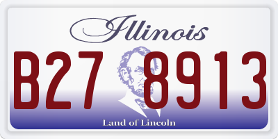 IL license plate B278913