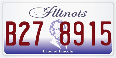IL license plate B278915