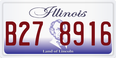 IL license plate B278916