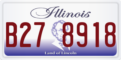 IL license plate B278918
