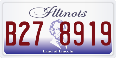 IL license plate B278919